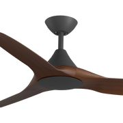 Cloudfan 48 Inch WiFi DC Ceiling Fan Black with Koa Blades