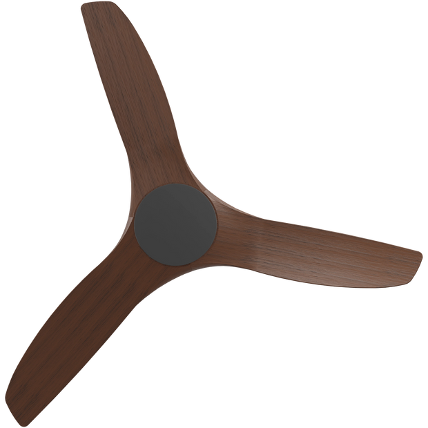 Cloudfan 48 Inch WiFi DC Ceiling Fan Black with Koa Blades
