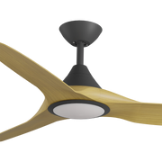 CloudFan 52 Inch WiFi DC LED Ceiling Fan with 20W CCT LED Black and Bamboo