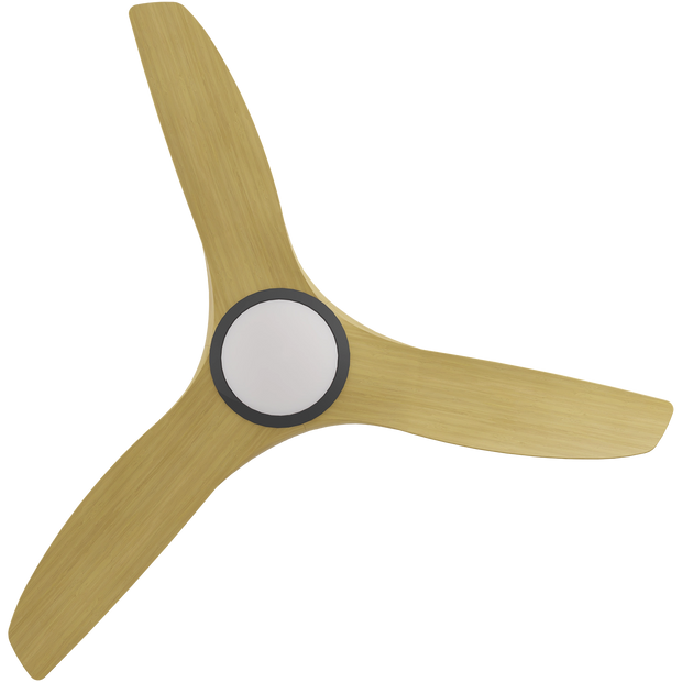 CloudFan 52 Inch WiFi DC LED Ceiling Fan with 20W CCT LED Black and Bamboo