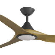 CloudFan 52 Inch WiFi DC LED Ceiling Fan with 20W CCT LED Black and Teak