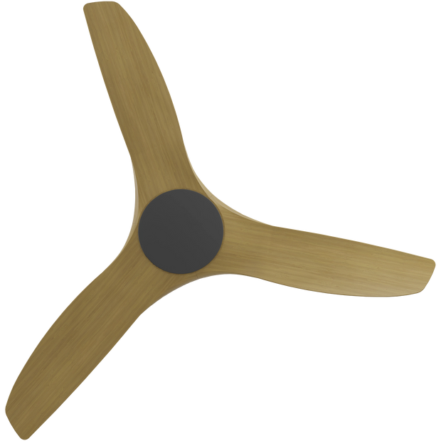 CloudFan 48 Inch WiFi DC Ceiling Fan Black and Teak
