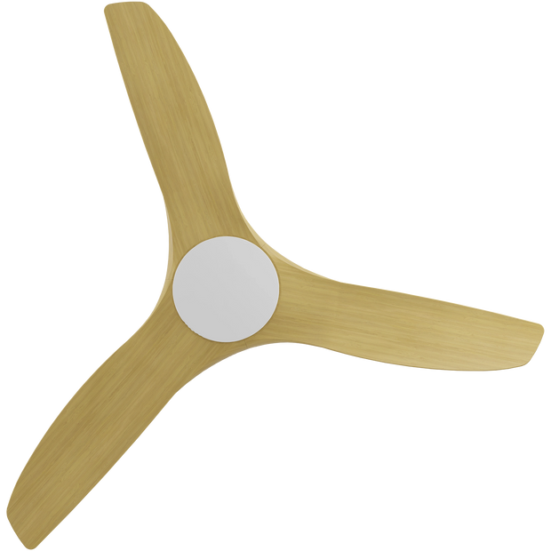 CloudFan 48 Inch WiFi DC Ceiling Fan White and Bamboo