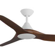 Cloudfan 48 Inch WiFi DC Ceiling Fan White with Koa Blades