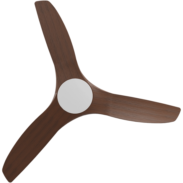 Cloudfan 48 Inch WiFi DC Ceiling Fan White with Koa Blades