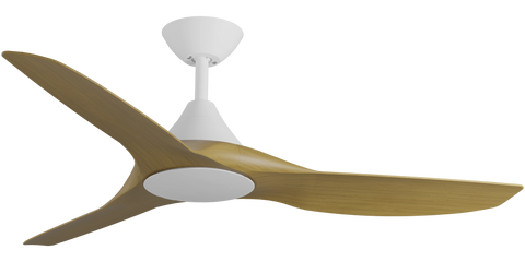 CloudFan 48 Inch WiFi DC Ceiling Fan White and Teak