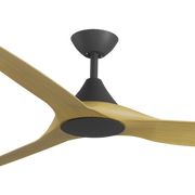 CloudFan 60 Inch WiFi DC Ceiling Fan Black and Bamboo