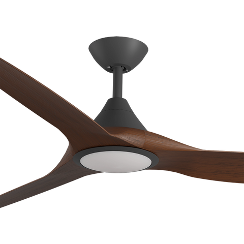 CloudFan 60 Inch WiFi DC LED Ceiling Fan 20W CCT LED Black and Koa