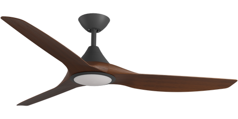 CloudFan 60 Inch WiFi DC LED Ceiling Fan 20W CCT LED Black and Koa