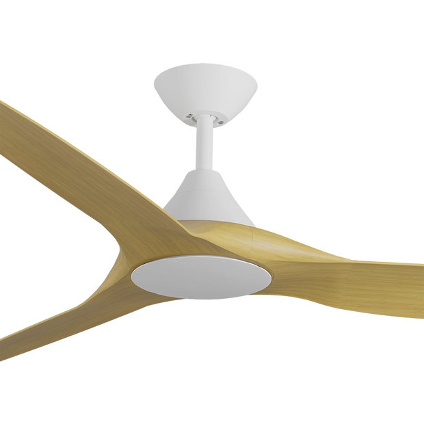CloudFan 60 Inch WiFi DC Ceiling Fan White and Bamboo