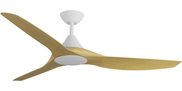 CloudFan 60 Inch WiFi DC Ceiling Fan White and Bamboo