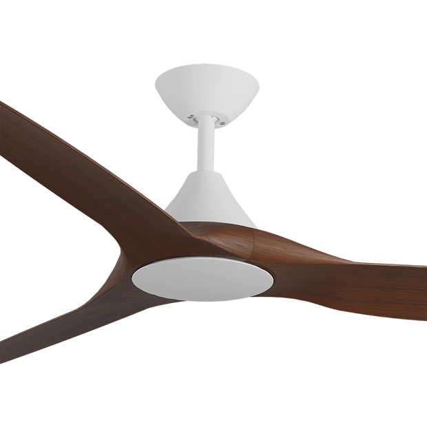 Cloudfan 60 Inch WiFi DC Ceiling Fan White with Koa Blades