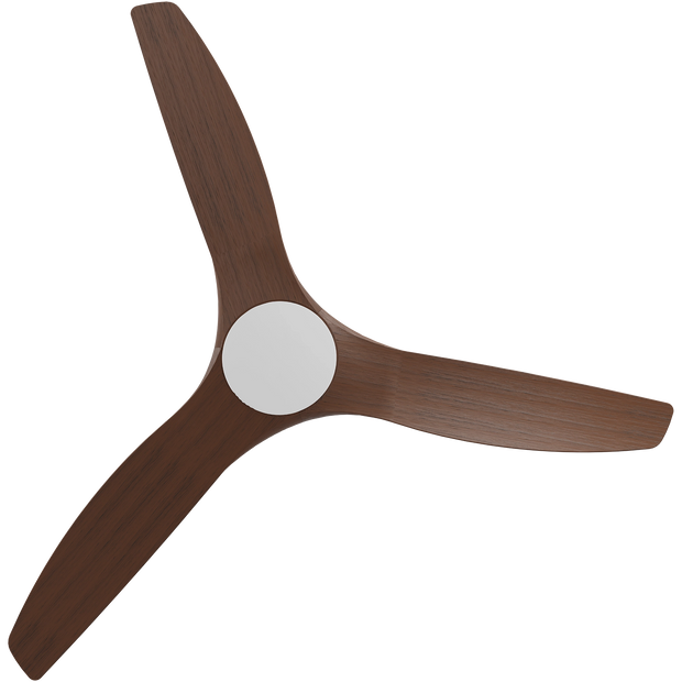 Cloudfan 60 Inch WiFi DC Ceiling Fan White with Koa Blades