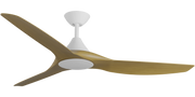 CloudFan 60 Inch WiFi DC Ceiling Fan White and Teak
