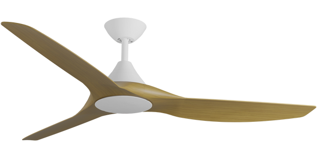 CloudFan 60 Inch WiFi DC Ceiling Fan White and Teak