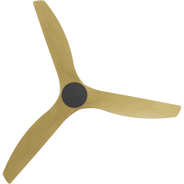 Cloudfan 72 Inch WiFi DC Ceiling Fan Black with Bamboo Blades