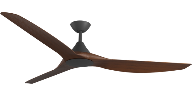 Cloudfan 72 Inch WiFi DC Ceiling Fan Black with Koa Blades