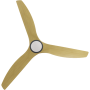 Cloudfan 72 Inch WiFi DC Ceiling Fan with 20W CCT LED Black with Bamboo Blades