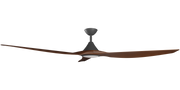Cloudfan 72 Inch WiFi DC Ceiling Fan with 20W CCT LED Black with Koa Blades