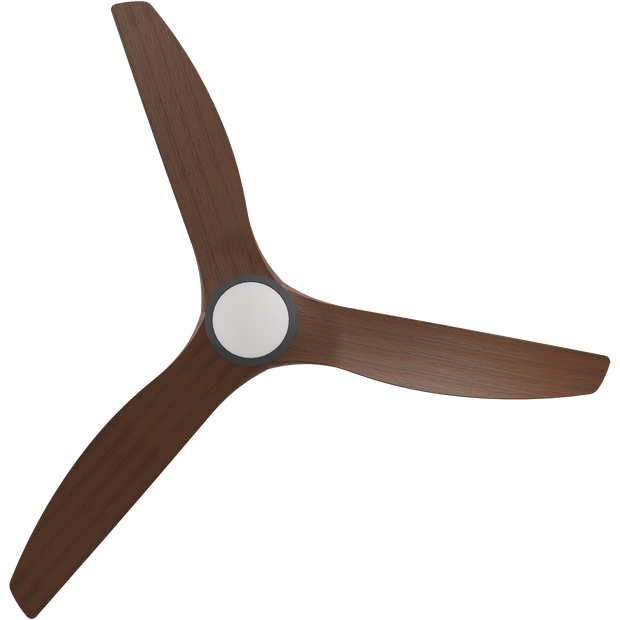 Cloudfan 72 Inch WiFi DC Ceiling Fan with 20W CCT LED Black with Koa Blades