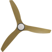 Cloudfan 72 Inch WiFi DC Ceiling Fan with 20W CCT LED Black with Teak Blades - NEW