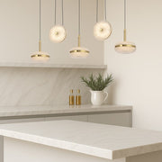 Govan 5 Light Bar Antique Gold Pendant
