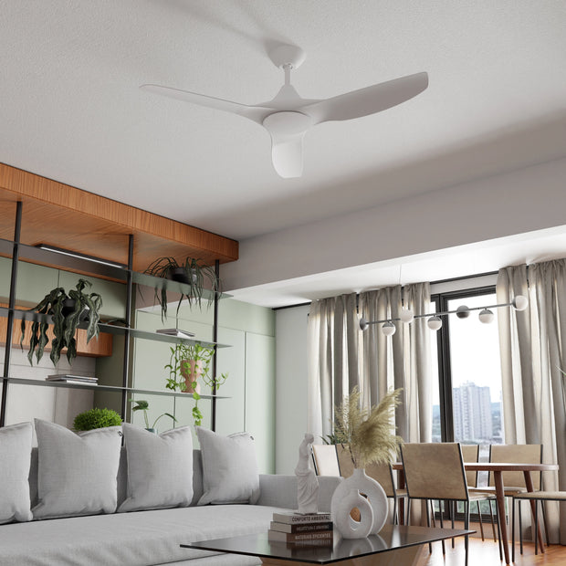 CloudFan 48 Inch WiFi DC Ceiling Fan White