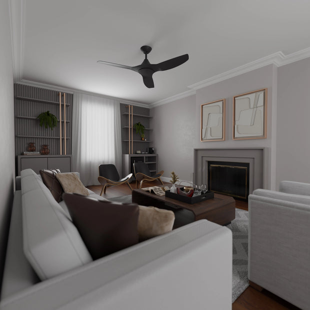 CloudFan 52 Inch WiFi DC Ceiling Fan Black