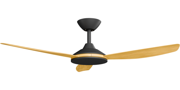 Condor 48 DC Ceiling Fan Black with Bamboo Blades