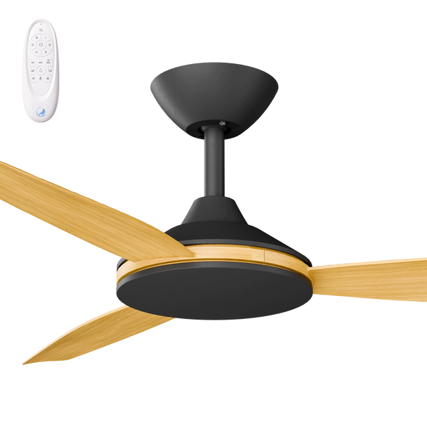 Condor 48 DC Ceiling Fan Black with Bamboo Blades