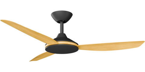 Condor 48 DC Ceiling Fan Black with Bamboo Blades