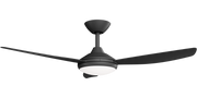 Condor 48 DC Ceiling Fan Black with LED Light