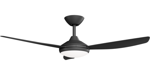 Condor 48 DC Ceiling Fan Black with LED Light