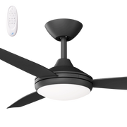 Condor 48 DC Ceiling Fan Black with LED Light