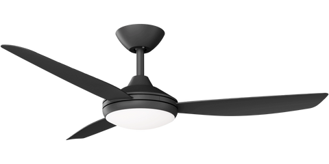 Condor 48 DC Ceiling Fan Black with LED Light