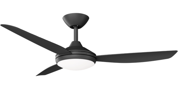 Condor 48 DC Ceiling Fan Black with LED Light