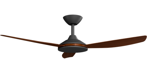 Condor 48 DC Ceiling Fan Black with Koa Blades