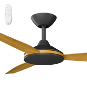 Condor 48 DC Ceiling Fan Black with Teak Blades