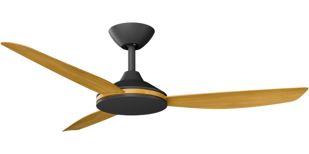 Condor 48 DC Ceiling Fan Black with Teak Blades