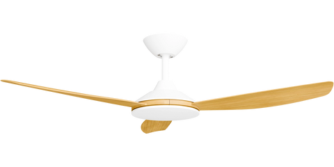 Condor 48 DC Ceiling Fan White with Bamboo Blades