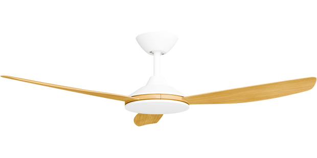 Condor 48 DC Ceiling Fan White with Bamboo Blades