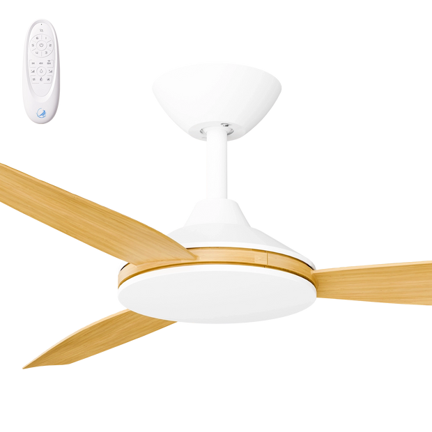 Condor 48 DC Ceiling Fan White with Bamboo Blades