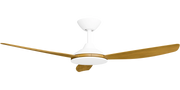 Condor 48 DC Ceiling Fan White with Teak Blades