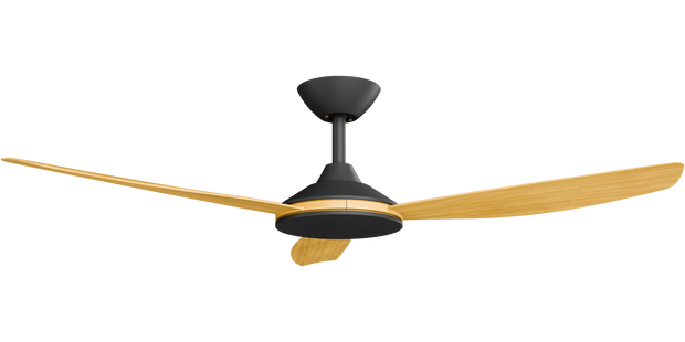 Condor 52 DC Ceiling Fan Black with Bamboo Blades