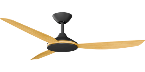 Condor 52 DC Ceiling Fan Black with Bamboo Blades