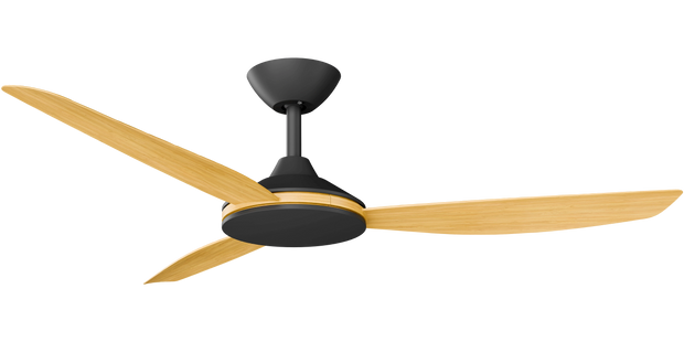 Condor 52 DC Ceiling Fan Black with Bamboo Blades