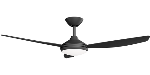 Condor 52 DC Ceiling Fan Black with LED Light