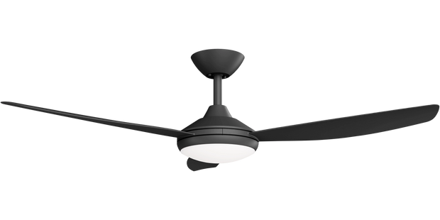 Condor 52 DC Ceiling Fan Black with LED Light