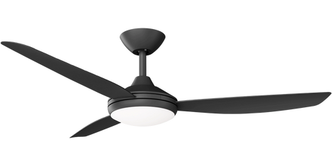 Condor 52 DC Ceiling Fan Black with LED Light