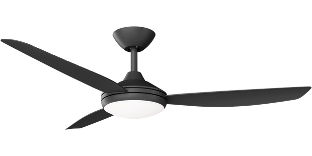 Condor 52 DC Ceiling Fan Black with LED Light